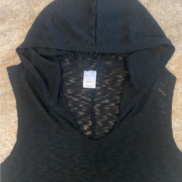 Swimsuit Cover Black Burnout Hooded Merona Black Bathing Suit Size‎ S - Picture 6 of 6